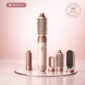 5-in-1 Air Styler Set in rose gold with all five attachments displayed